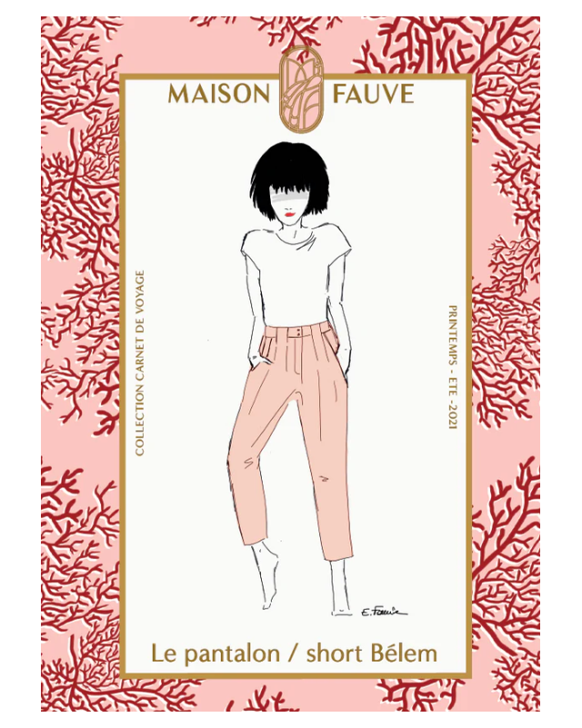 Patron Pantalon Short Belem - Maison Fauve - Mercerine