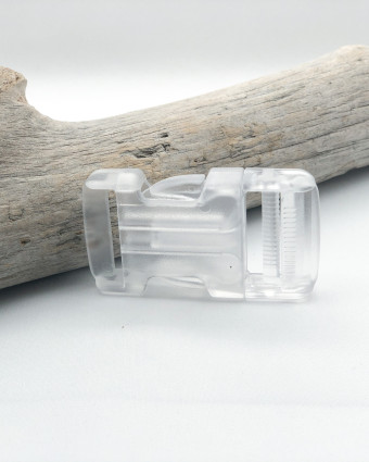 Boucle Clip Plastique Transparent : 25mm, 30mm ou 40mm - Mercerine