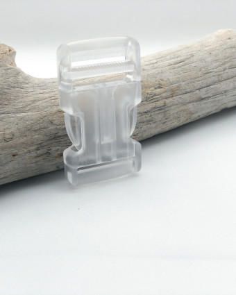 Boucle Clip Plastique Transparent : 25mm, 30mm ou 40mm - Mercerine