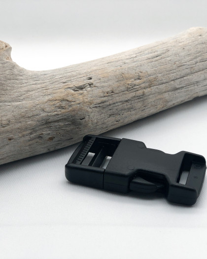 Boucle Clip Plastique Noir : 25mm, 30mm ou 40mm - Mercerine