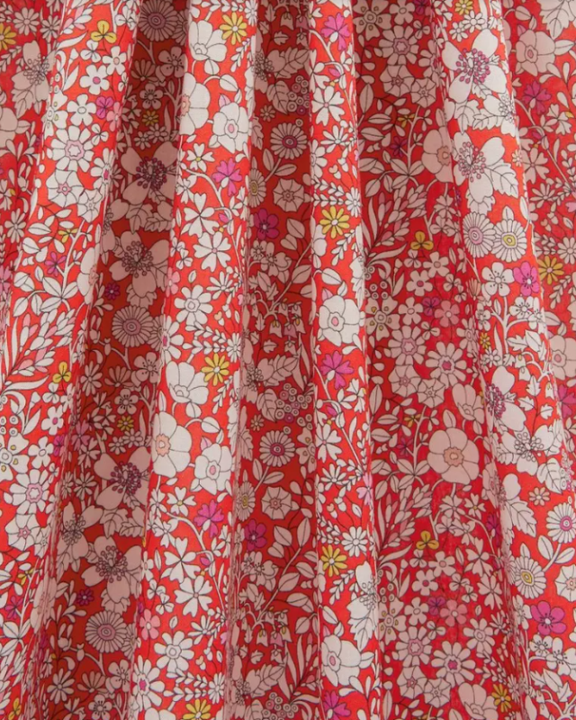 Tissu Liberty Fabrics - Liberty Fabrics June's Meadow E orange - Mercerine.com