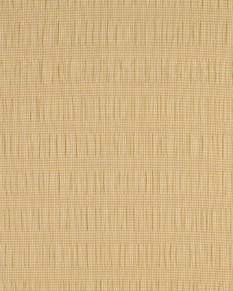 Tissu Seersucker Froisse Fines Rayures Stretch Paille - Mercerine