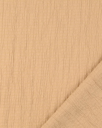 Tissu Viscose Gaufree Stretch Bubble Beige - Mercerine