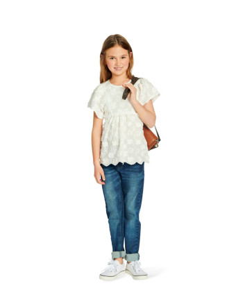 Patron couture Enfant Robe & blouse Burda 9244 - Mercerine