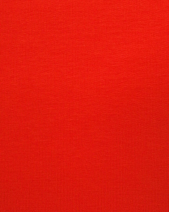 Tissu Jersey bio envers bouclette rouge - Mercerine