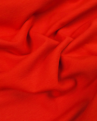 Jersey bio envers bouclette rouge - 10cm
