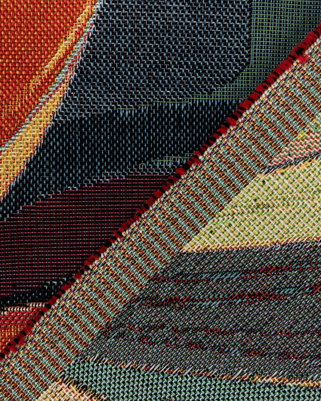 Jacquard Ameublement Cercle de Peinture Coloré - Mercerine