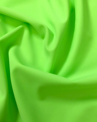 Tissu maillot de bain uni vert fluo - Mercerine