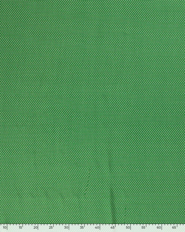 Tissu Viscose Imprimée Pois Vert Juliette - Mercerine