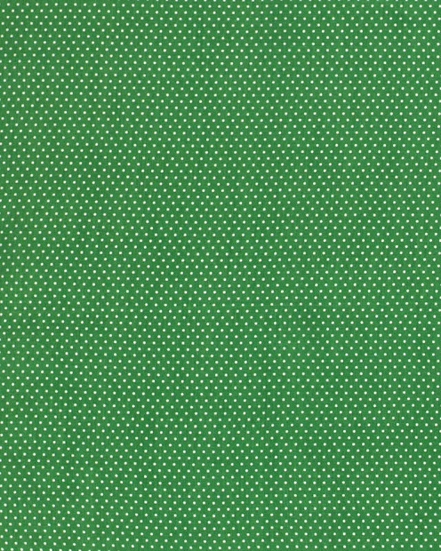 Tissu Viscose Imprimée Pois Vert Juliette - Mercerine