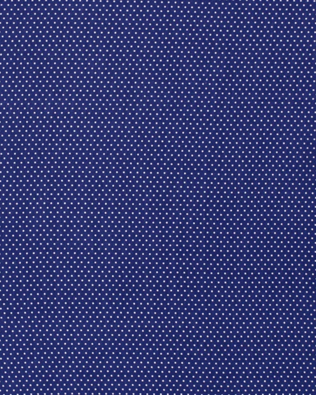 Tissu Viscose Pois Bleu Electrique Juliette - Mercerine