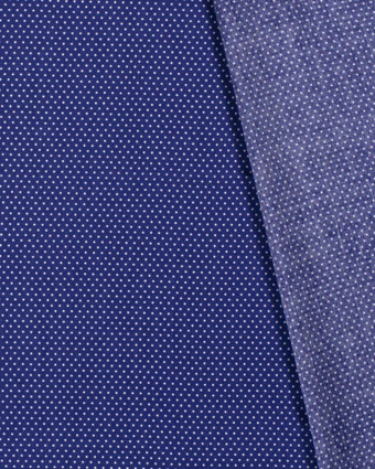 Tissu Viscose Pois Bleu Electrique Juliette - Mercerine