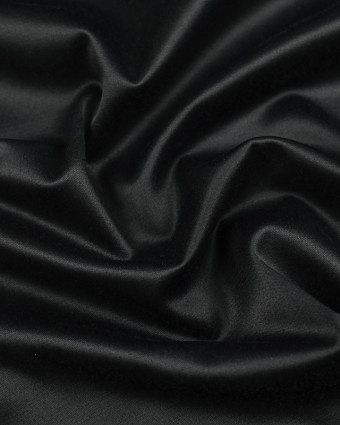 Satin Stretch Noir - Mercerine