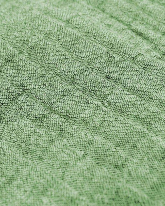 Tissu Gaze de coton vert chiné - Mercerine