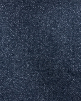 Sweat coton bleu nuit pailleté x10cm