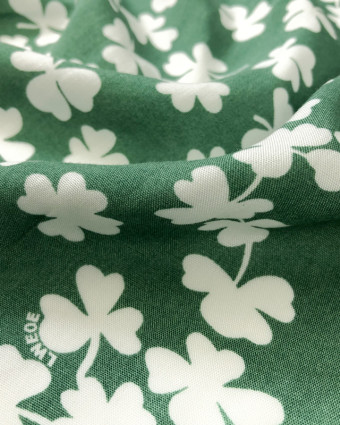 Tissu Rayonne vert Lucky Girl - Mercerine