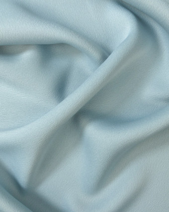 Tissu crêpe envers satin Bleu clair/gris Cristina - Mercerine