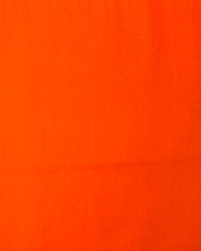 Tissu Popeline Coton Orange Oeko-Tex - Mercerine