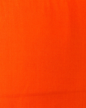 Tissu Popeline Coton Orange Oeko-Tex - Mercerine