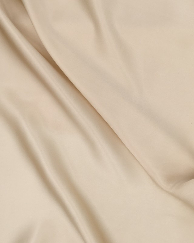 Satin de soie beige Rosé Alicia - Mercerine