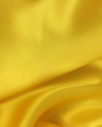 Satin de soie Jaune Safran Alicia - Mercerine