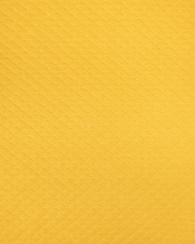 Tissu jersey coton matelassé jaune moutarde - Mercerine