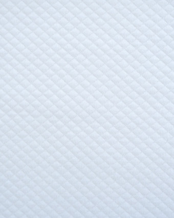 Tissu Jersey matelassé blanc : en ligne - Mercerine