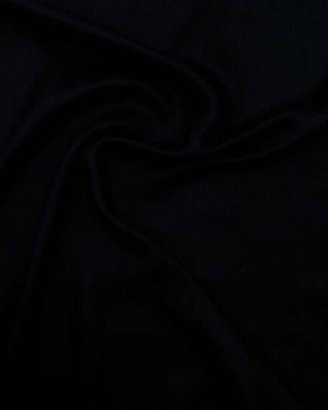 Voile de Viscose twill Noir au mètre - Mercerine