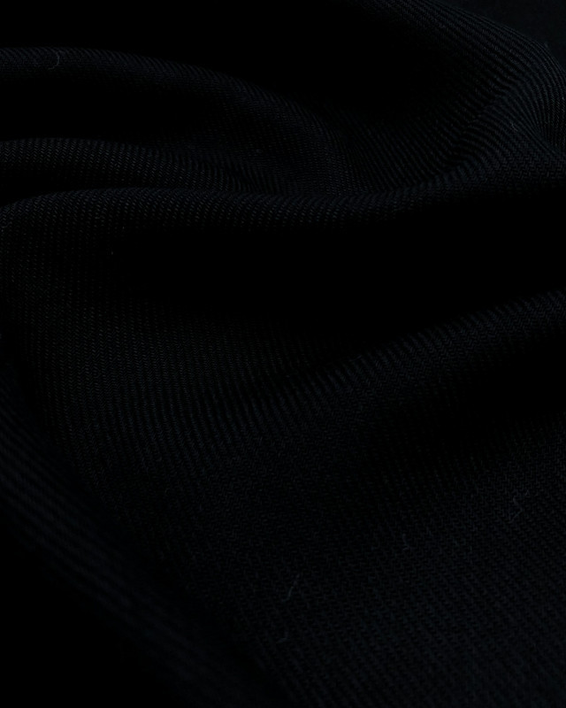 Voile de Viscose twill Noir au mètre - Mercerine