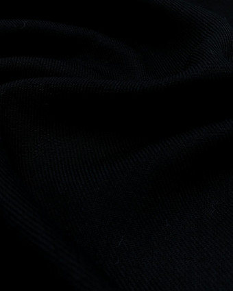 Voile de Viscose twill Noir au mètre - Mercerine