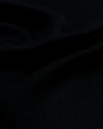 Voile de Viscose twill Noir au mètre - Mercerine