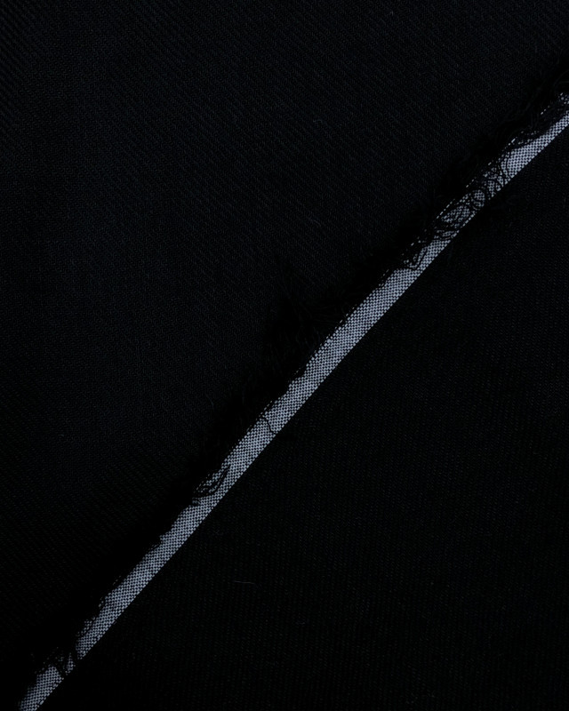 Voile de Viscose twill Noir au mètre - Mercerine