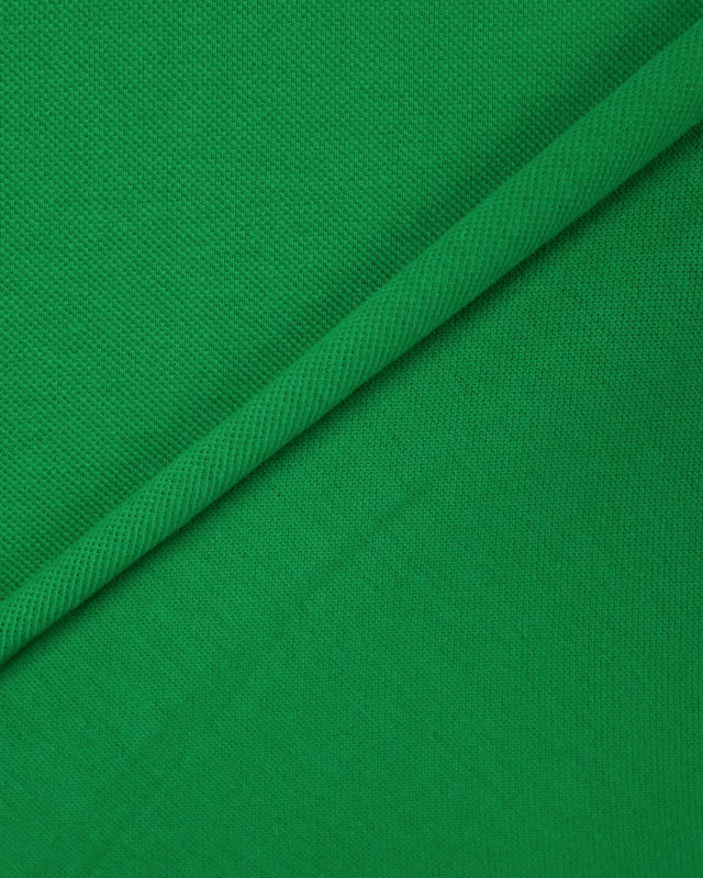 Tissu Maille Polo Vert Oeko-Tex - Mercerine