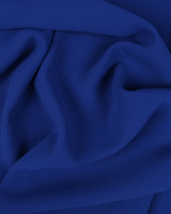 Tissu Crêpe bleu roi Clara - Magasin de tissus - Mercerine