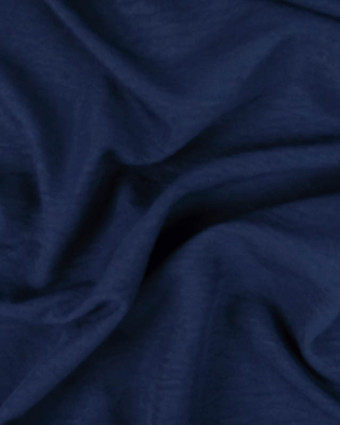 Tissu Bleu Marine Effet Texturé Oekotex - Mercerine