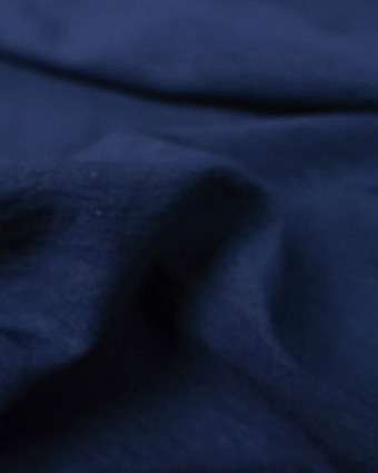 Tissu Bleu Marine Effet Texturé Oekotex - Mercerine