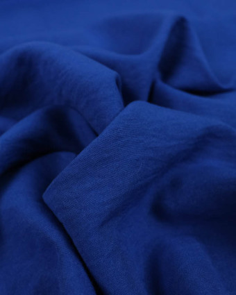 Tissu Bleu Roi Effet Texturé Oekotex - Mercerine