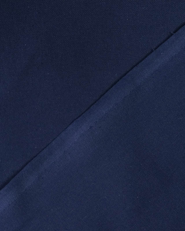 Tissu uni grande largeur indigo Diabolo - Mercerine