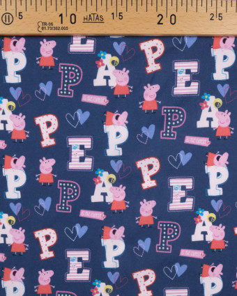Cretonne Peppa Pig : tissu pour enfant - Mercerine