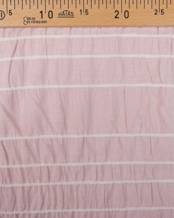 Tissu Smocks Rose Clair : tissus au mètre / Nouveauté - Mercerine