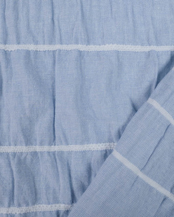 Tissu Smocks Bleu Clair : Nouveauté en ligne - Mercerine