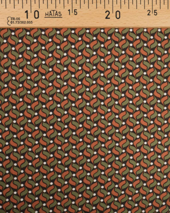 Tissu Sergé De Viscose Seventies  Terracotta  - Mercerine