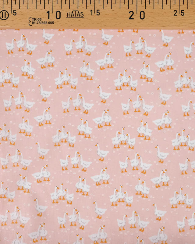 Tissu Coton Rose Imprimé Animal - Mercerine