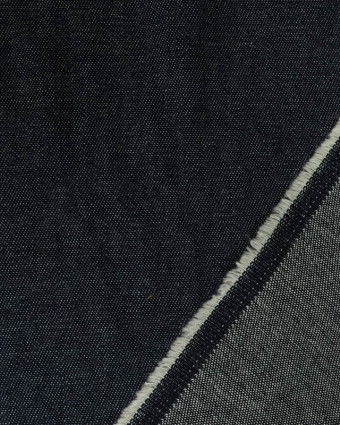 Tissu Jean Chambray Coton indigo foncé - Mercerine