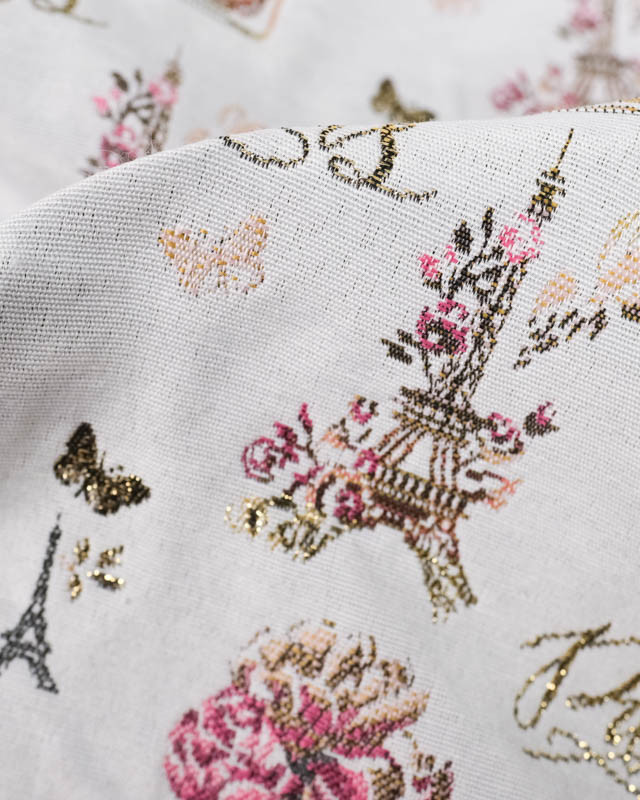 Jacquard Paris Blanc - Mercerine