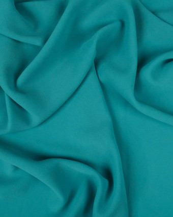 Crepe Georgette Bleu Vert - Mercerine