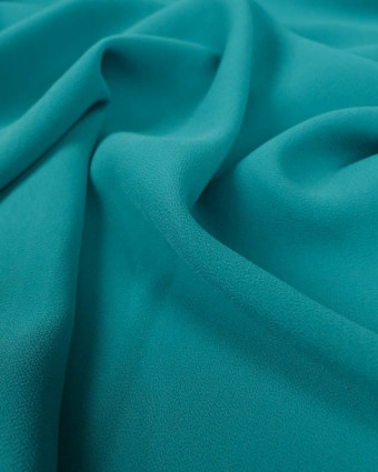 Crepe Georgette Bleu Vert - Mercerine