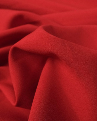 Tissu Crepe Polyester Rouge - Mercerine