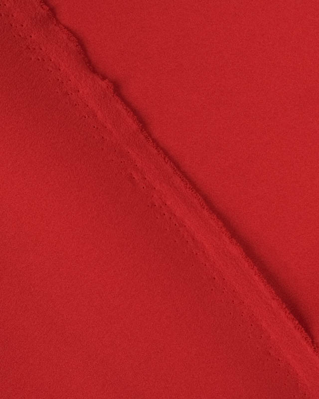 Tissu Crepe Polyester Rouge - Mercerine