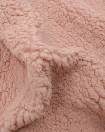 Tissu Sherpa Rose - Tissus en ligne - Mercerine